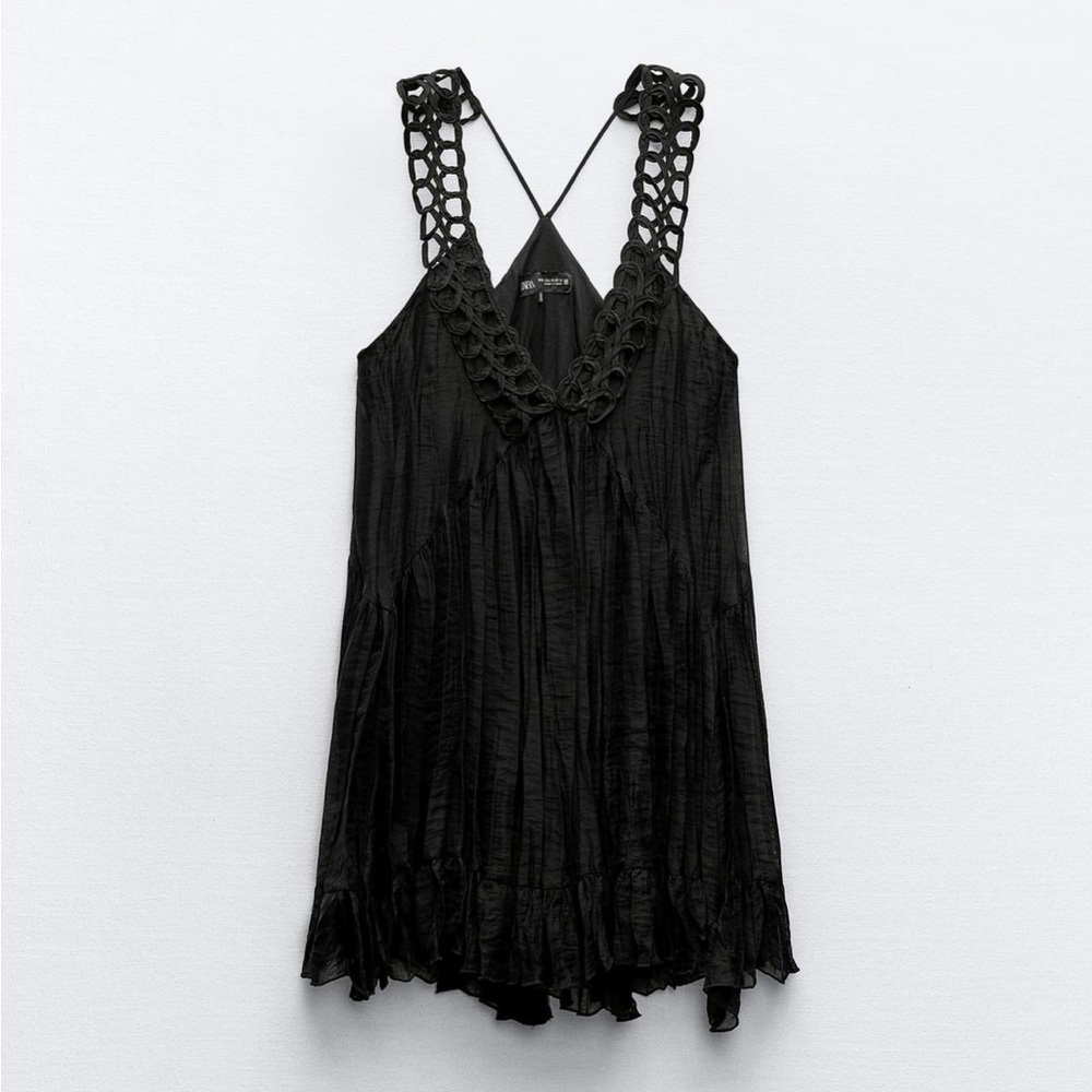 Zara Mini Slip Dress with Detail